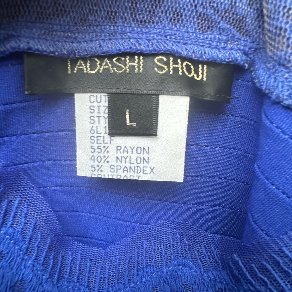 Tadashi Shoji Royal Blue Detailed Cocktail Dress - Picture 10 of 12